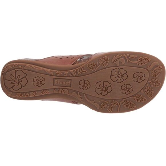 Propet Women's Fionna Slide Sandal, Brown, 7.5 - Picture 4 of 9